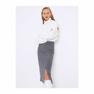 Koton Slit Detailed Knitwear Skirt kép