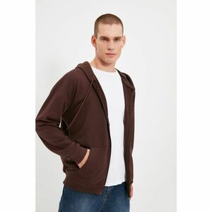 Trendyol Brown Men's Oversize Fit Sweatshirt kép