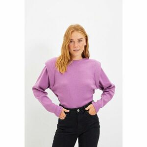 Trendyol Purple Waisted Fake Knitwear Knitted Blouse kép