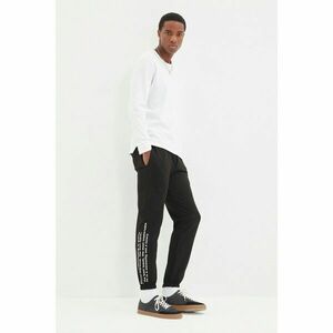 Trendyol Black Men's Regular Fit Sweatpants kép