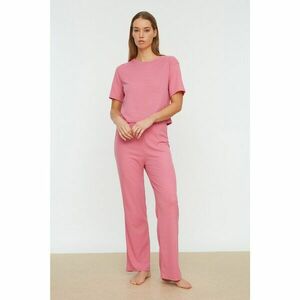 Trendyol Pink Camisole Knitted Pajamas Set kép