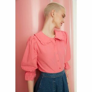 Trendyol Pink Collar Detailed Shirt kép