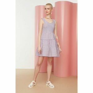 Trendyol Lilac Check Dress kép