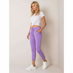 Purple cotton sweatpants kép