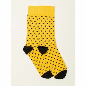 Sárga mintás férfi zokni kép