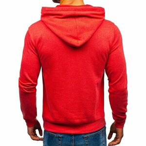 Men's sweatshirt Glo-Story 6216 with hood - red, kép