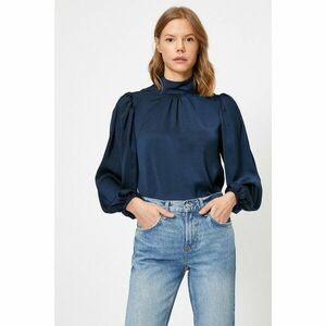 Koton Women Navy Blue Ruffle Blouse kép