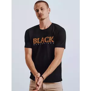 Fekete Dstreet RX4595 férfi póló nyomtatással kép