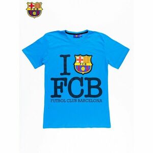 Kék FC BARCELONA férfi póló kép