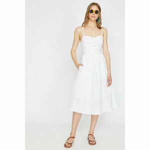 Koton Women Ecru The Summer White Dress - White Summer Dress kép