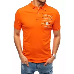 Narancssárga férfi póló hímzéssel Dstreet PX0397 kép