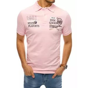 Rózsaszín póló ing nyomtatott Dstreet PX0386 kép