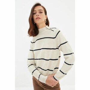 Trendyol Stone Zipper Detailed Sweater kép