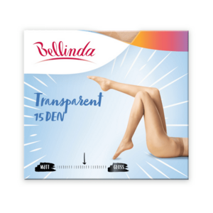Bellinda TRANSPARENT 15 DEN - Highly transparent tights - black kép