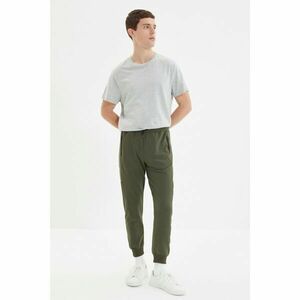 Trendyol Khaki Men Regular Fit Printed Zipper Pocket Sweatpants kép