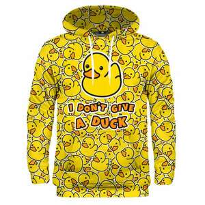 Mr. GUGU & Miss GO Unisex's I Don'T Give A Duck Hoodie H-K2322 kép