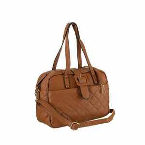 Brown eco leather handbag kép