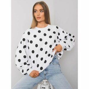 Women's black and white polka dot sweatshirt kép