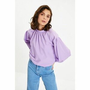 Trendyol Lilac High Collar Blouse kép