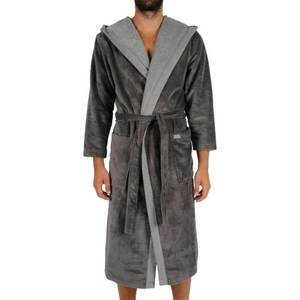 Styx hooded bathrobe gray (ZK9551) kép