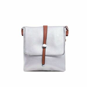 Women's silver bag with an adjustable strap kép