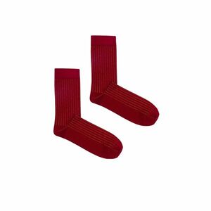 Kabak Unisex zokni klasszikus bordázott bordó kép