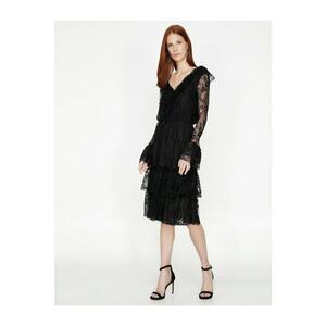 Koton Lace Detailed Dress Evening Dress kép