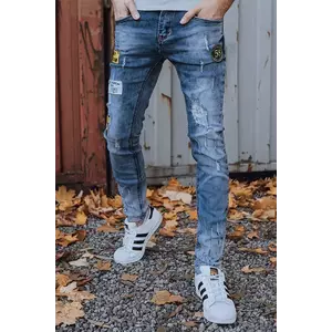 Men's denim blue jeans Dstreet UX3393 kép