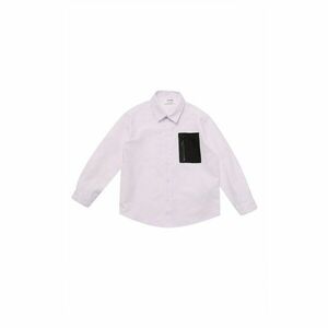 Trendyol White Pocket Detailed Boy's Woven Shirt kép