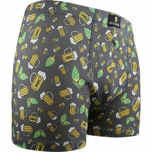 Men's boxers VoXX multicolored (Kevin-beer / small gray) kép