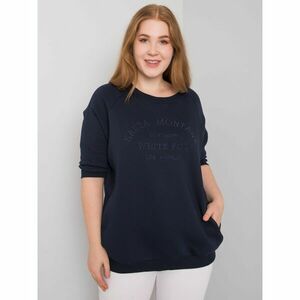 Ladies' plus size navy blue sweatshirt kép