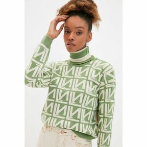 Trendyol Green Jacquard Knitwear Sweater kép