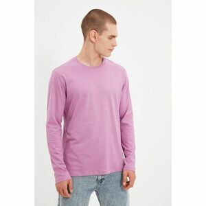 Trendyol Purple Men's 100% Organic Cotton Regular Fit T-Shirt kép