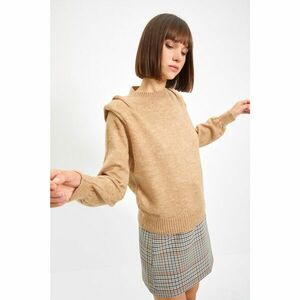 Trendyol Camel Shoulder Detailed Knitwear Sweater kép