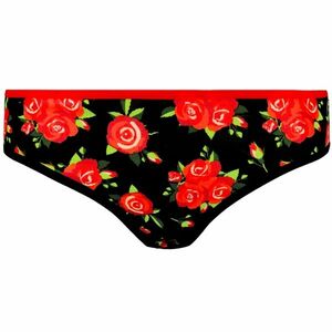 Women's panties Frogies Black Red Rose kép