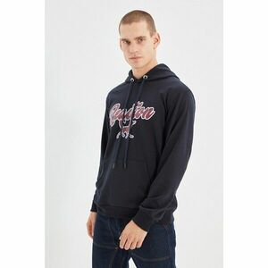 Trendyol Navy Men Regular Fit Hoodie Sweatshirt kép