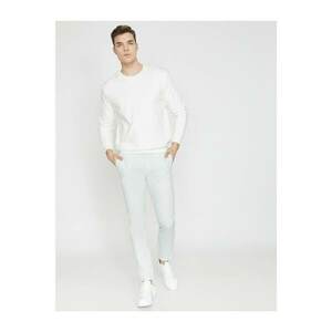 Koton Men's White Normal Waist Trousers kép