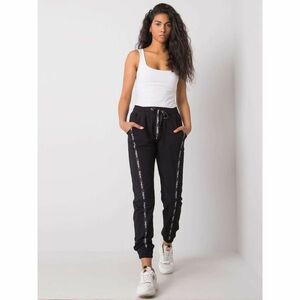 Women's black cotton sweatpants kép