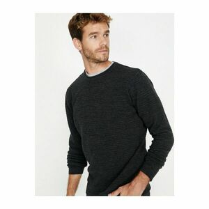 Koton Men's Gray Patterned Sweater kép