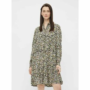 Green-Black Floral Shirt Dress Pieces - Women kép