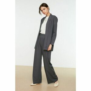 Trendyol Dark Gray Wide Leg Jacket Pants Woven Suit kép