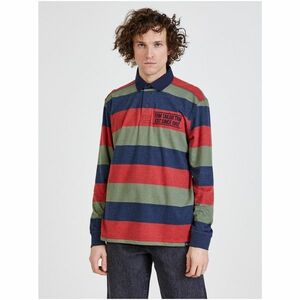Green-Blue-Red Men's Striped T-Shirt Tom Tailor - Men's kép