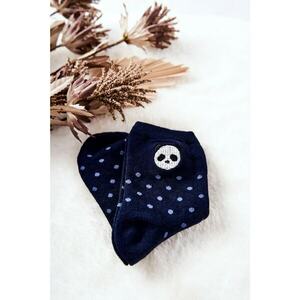 Children's Socks In Dots Panda Navy blue kép