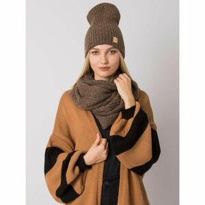 Brown winter set, hat and scarf RUE PARIS kép