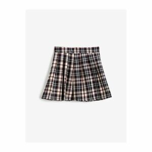 Koton Mini Plaid College Skirt Pleated kép