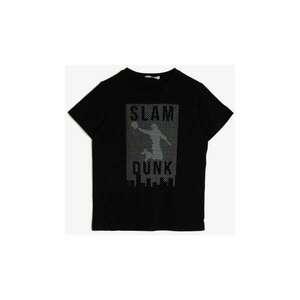 Koton Boy's Black Printed T-shirt kép