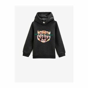 Koton Tiger Print Hoodie Sweatshirt kép