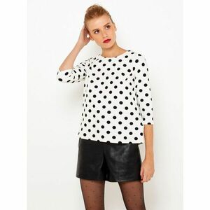 Black-and-white polka dot T-shirt CAMAIEU - Women kép