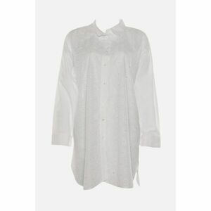 Trendyol White Embroidery Detailed Shirt kép