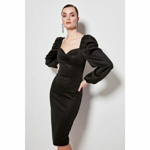 Trendyol Black Sleeve Detailed Dress kép